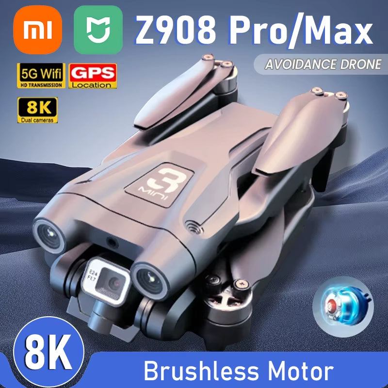 Xiaomi Mijia Z908 Pro /MAX 8K Drone ESC Professional 4K Dron Optical Flow Localization 3Sided Obstacle Avoidance Quadcopter Toys
